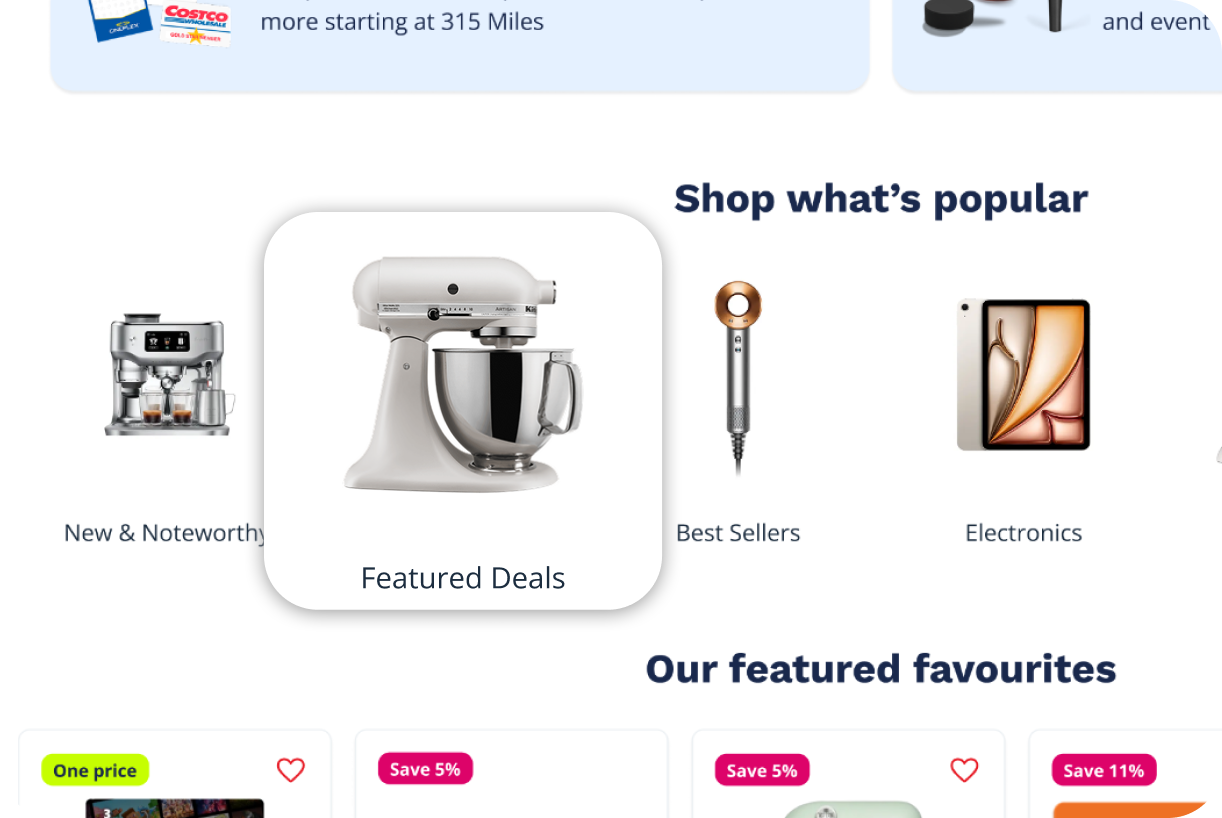 Promotions entry point before